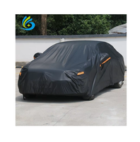 Housse de protection universelle pour voiture en PEVA/PE noire, imperméable, protection extérieure quatre saisons, protection UV, rejet UV/IR à 90 %, Huilong
