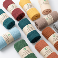 Couverture d'emmaillotage en mousseline de coton double épaisseur certifiée par le fabricant, essentiels pour nouveau-nés, couverture d'emmaillotage en vrac