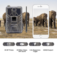 Camouflage de jardin 4G APP Télécommande Caméra de chasse 36MP 4K/30FPS HC-910Pro Live Stream Wildlife Trail Cameras For Hunting