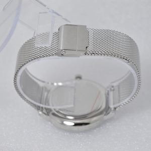 Montre pour homme en acier inoxydable 40 mm, cadran en lapis-lazuli, finition marbrée, mouvement à quartz japonais Seiko, bracelet en ruban tendance - Product Image 5