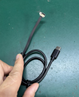 USB-C-Ladekabel 60W 1m USB-C-Ladekabel Flach 90-Grad-C-Anschluss Hochgeschwindigkeits-Datenübertragung Kompatibel