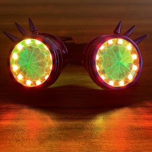 2024 nuevas gafas LED recargables a todo Color Rainbow Spectrum gafas para actuación <span class=keywords><strong>DJ</strong></span> <span class=keywords><strong>Rave</strong></span> Eye disfraz para fiestas de Club nocturno - Product Image 4