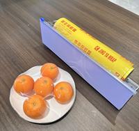 Film étirable en PVC de qualité alimentaire personnalisé pour l'emballage des fruits, film plastique en rouleau pour l'emballage