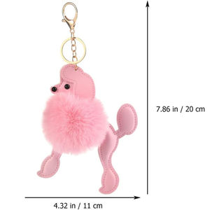 Llavero de Peluche con Forma de Cachorro de <span class=keywords><strong>Poodle</strong></span>, Adorno para Bolsos, Colgante Encantador, Venta al por Mayor U199 - Product Image 2