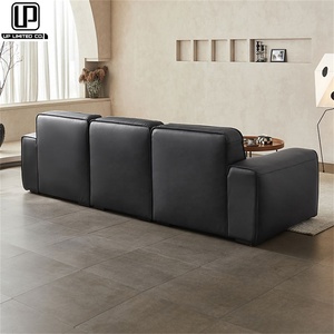 Sofás de Cuero de Alta Calidad con Aislamiento Térmico, Estilo Europeo, Minimalismo Italiano, Serie Personalizada, Muebles de Lujo para Mansiones Italianas - Product Image 3