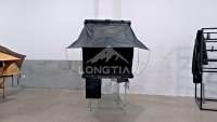 Tente de voiture imperméable en aluminium en forme de T - T RTT 18 cm, hauteur fermée 150 cm, auvent extensible en forme de T, 74,5 kg