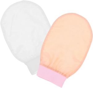 Gant exfoliant en soie pure turque pour le corps, personnalisé, vente en gros d'usine - Product Image 1