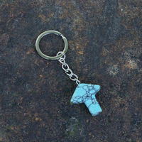 Porte-clés Champignon en Cristal de Chine Style Pastoral Naturel, Aventurine Verte, Cristal Rose, Pierre Semi-Précieuse, Petit Pendentif de Sac