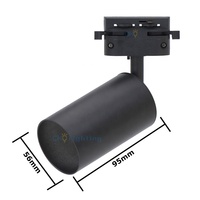 Spot encastré sur rail GU10, éclairage sur rail réglable, coque blanche, pour magasin, boutique, centre commercial, supermarché