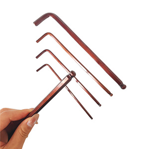 เครื่องมือซ่อมจักรยาน ชุดประแจหกเหลี่ยม ประแจอัลเลน ชนิด L 9 ชิ้น ปลายบอล เหล็ก CR-V สำหรับบำรุงรักษาจักรยาน บ้าน DIY - Product Image 2