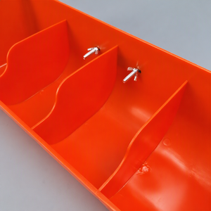 Orange 4/5/6-Loch Futtertrog Schweine-Plastikfutterspender für Ferkel Fütterungsausrüstung - Product Image 4