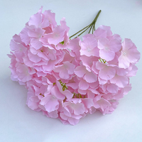 5 Branches d'hortensias artificiels en soie blanche pour centres de table de mariage, bouquets, décoration florale DIY