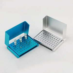 Soporte de aleación de aluminio para fresas, organizador de fresas para autoclave con 58 orificios, caja autoclavable para limas de aguja - Product Image 2