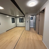 Casa Contenedor Expandible para Piscina, 20ft 30ft, Estudio de Jardín, Cabaña Prefabricada Plegable Modular Portátil, Módulos de Oficina con Terraza y Porche