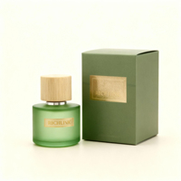 Bouteilles de parfum vides d'icônes personnalisées 50 ml 100ml bouteilles de parfum arabes hommes verts bouteilles d'huile de parfum arabe Atar
