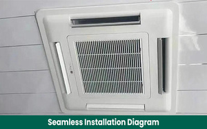 Unidad de Ventilador de Bobina de Alta Calidad para Sistemas de Agua, Unidad de Ventilador de Bobina Tipo Cassette para <span class=keywords><strong>Aire</strong></span> <span class=keywords><strong>Acondicionado</strong></span> Central - Product Image 5