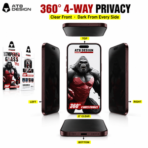 Protector de Pantalla de Vidrio Templado con Privacidad de 360° y Antihuellas para <span class=keywords><strong>iPhone</strong></span> 18 17 16 Pro Max, Venta al Por Mayor - Product Image 4