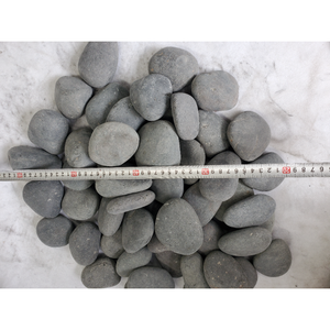 Decoración de paisajismo Sin pulir Nature River Light Grey Pebble Stone - Product Image 2