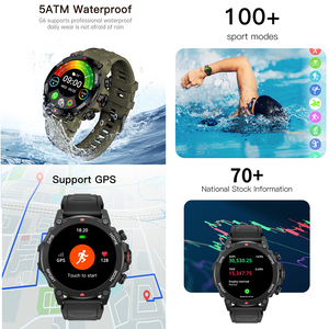 야외 GPS G6 1.43 인치 AMOLED 스마트 워치 450mAh 5ATM 방수 나침반 고도 기압계 GPS 하이킹 스마트 시계 남성용 - Product Image 5