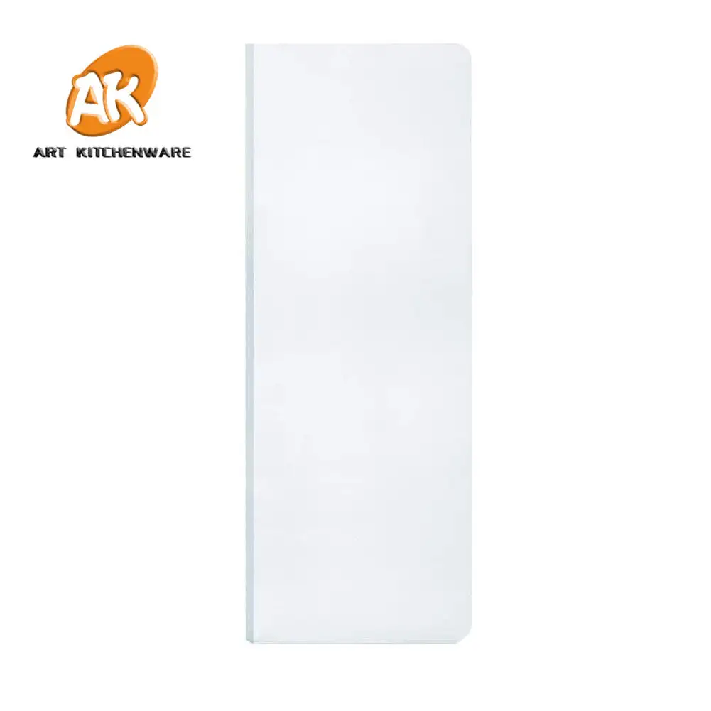 AK Rectangle Clear Acrylic Cake Smoother Scraper Icing Cake Decorating Supplies Custom Logo Pastry Baking Tools