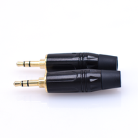 Câble audio stéréo plaqué or 3.5mm TRS Plug Copper Contact pour guitare électrique