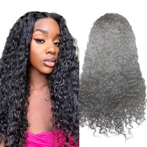 Perruque Lace Front Longue Bouclée Jerry Naturelle Pré-Plumée en Fibre Haute Température Résistante à la Chaleur pour Blond Miel - Product Image 2