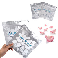 Sachet de feuille de masque facial scellé à trois côtés soins de la peau réutilisables sac d'emballage cosmétique hydratant en plastique shampooing en aluminium
