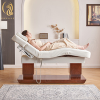 Table de massage thaïlandaise professionnelle Chuque Modern Beauty Salon, 3 moteurs, électrique, réglable, pour soins cosmétiques et extensions de cils, avec éclairage