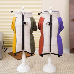 เสื้อกั๊กสุนัขน้ำหนักเบาคลาสสิกมีซิปสำหรับสุนัขล่าสัตว์กลางแจ้งผ้าคอตตอนฤดูหนาว - Product Image 4