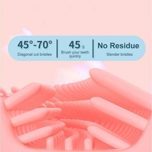 Cepillo de Dientes Sónico Recargable para Niños, de Silicona en Forma de U, con Cerdas Suaves, Carga Inalámbrica USB, Eléctrico para Niños - Product Image 4