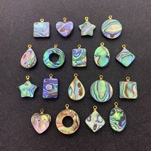 <b>Abalone</b> Charms Gallery | Nature <b>Shell</b> Pendants with 18K PVD Gold Plated Stainless Steel Bail Loop | Waterproof & Tarnish Free - Product Image 2