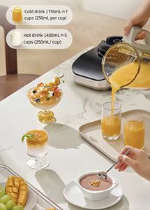 直流电机加热搅拌机1000瓦可拆卸刀数字显示1750毫升多功能混合烹饪 - Product Image 3