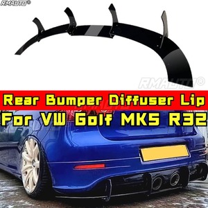 ชุดแต่งกันชนหลังสำหรับรถยนต์ VW Golf MK5 R32 พร้อมสปอยเลอร์กันชนหลัง สปลิตเตอร์ลิปสปอยเลอร์ ป้องกันกันชนหลัง อุปกรณ์ตกแต่งรถยนต์ - Product Image 1