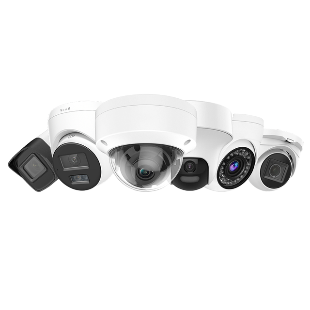 OEM Smart Dual Light  Active Strobe Light and Audio Alarm 4-IN-1 CVI/TVI /CVBS/ AHD IP67 Dome Turret Bullet Analog CCTV Camera