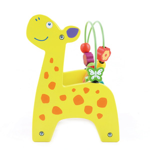 Juguete de <span class=keywords><strong>Ábaco</strong></span> de Jirafa de Madera y Laberinto de Cuentas, Cuentas de Conteo Coloridas y Laberinto de Alambre, Juguete Educativo Temprano para el Desarrollo de la Motricidad Fina para Niños Pequeños - Product Image 4