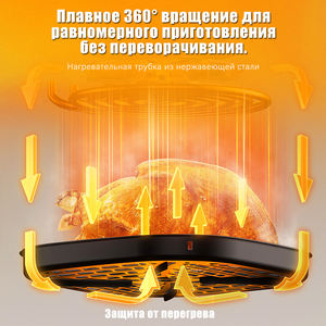 Freidora de Aire de Doble Zona oulemei, Novedad, 9L con Ventana Visible, Freidora de Aire Doble de 8L/10L con Canasta Doble, Máquina de Cocina Inteligente 10 en 1 - Product Image 5