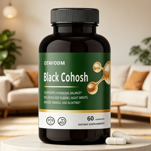 Cápsulas de Cohosh Negro de Marca Privada, Suplemento Herbal para el Equilibrio Hormonal Femenino, Alivio de la <span class=keywords><strong>Menopausia</strong></span> y los Brotes de Calor, Suministro de Fábrica - Product Image 6