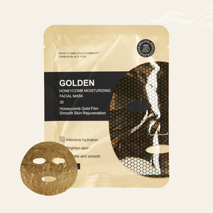 <span class=keywords><strong>Pelle</strong></span> rimpolpante idratazione estratto di semi di camelia nutriente maschera per il viso ammorbidente dorato a nido d'ape maschera per il viso idratante profonda - Product Image 1