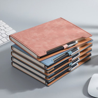 Libreta de Negocios Personalizada con Logotipo, Tapa Dura de Cuero A5, 100 Hojas, Encuadernación Térmica, Agenda Impresa para Reuniones y Trabajo