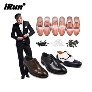 Meimirun − lacets de <span class=keywords><strong>chaussure</strong></span> en caoutchouc et Silicone, marron, sans nœud, pour hommes - Product Image 5