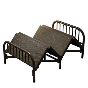 <span class=keywords><strong>Lit</strong></span> simple pliable avec cadre en métal, <span class=keywords><strong>lit</strong></span> double de 1,2 m pour la maison <span class=keywords><strong>et</strong></span> les dortoirs, <span class=keywords><strong>lit</strong></span> multifonctionnel pour la sieste - Product Image 2