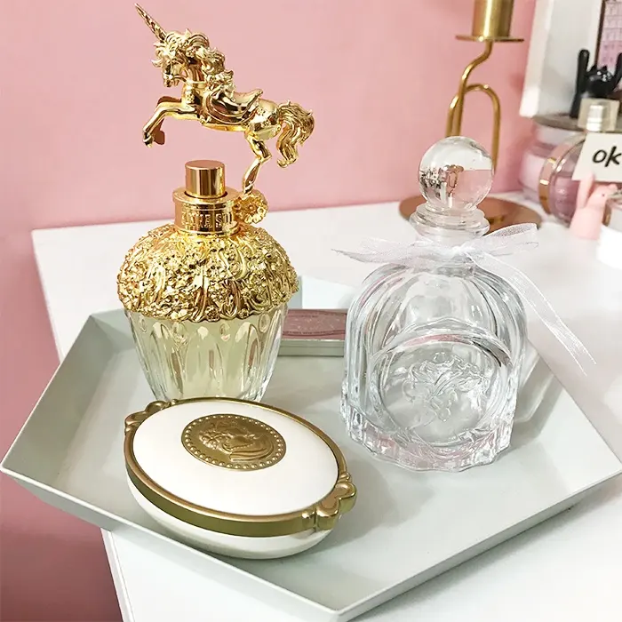 Lege Kwaliteit 100 Ml Decoratieve Navulbare Parfum Olie Glazen Fles Mooie Designer Voor Bruiloft