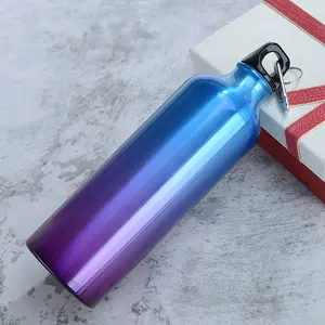 Outdoor Gym Water Jug Safety Material Customized Narrow Mouth Aluminum Water Bottle 400ml/500ml/750ml with Lid