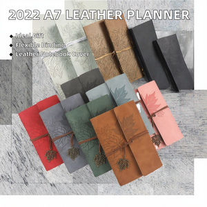 2025 kişiselleştirilmiş A7 PU deri planlayıcısı dizüstü PVC kapak Spiral bağlı gevşek yaprak not defteri kitap baskılı gündem yazma için - Product Image 2