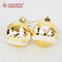 Boules de Noël en peluche peintes, décorations suspendues douces, pendentifs ronds rouges et blancs pour l'affichage des fêtes