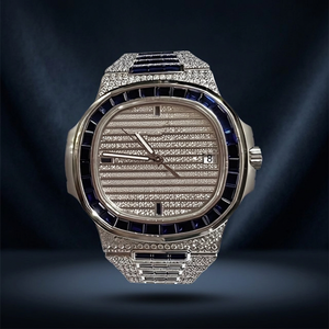 Luxury Stainless Steel Case Bracelet Clasp Mechanical Movement Iced Moissanite Glass Dial 10 Bar Water Resistance Watch Men - Product Image 3
