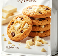 Sacs Doypack à fond plat imprimés sur mesure, sachets refermables thermoscellables pour granola, biscuits, grains de café, emballage alimentaire