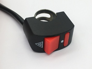 Accessoires pour motos, interrupteur pour moto/vélo électrique, interrupteur de phare à 3 fils, interrupteur d'urgence, interrupteur de phare stroboscopique - Product Image 4