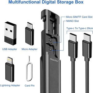 MagiicFiber PD60W <span class=keywords><strong>Câble</strong></span> USB C Type C <span class=keywords><strong>5</strong></span> <span class=keywords><strong>1</strong></span> Ensemble de boîtier de charge Adaptateur USB pour iPhone 14 Pro Max pour Samsung S23 Tresse Charge rapide - Product Image 3