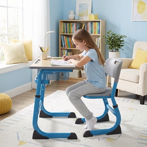 Chaise <span class=keywords><strong>d</strong></span>'école légère à hauteur réglable pour salles de classe universitaires, ensemble de chaises et de tables pour écoles - Product Image 3